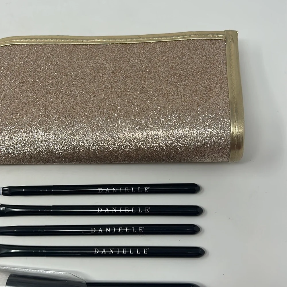 Gold 6-Piece Makeup Brush Set Brand New